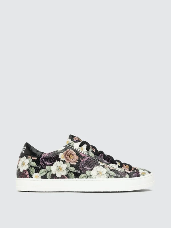 P448 John-W Women's Shoes Flowers : 36 (US Women's 6) M