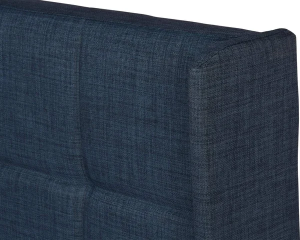 Navy Blue Queen Size Platform Bed Frame Wingback Fabric Upholstered