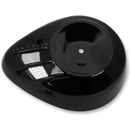 Su0026S Cycle 170-0396 Stealth Air Cleaner Cover - Air Stream - Black