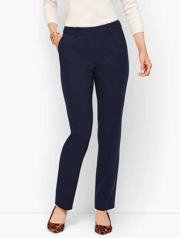 Plus Size - Talbots Cambridge Pants - Blue - 18