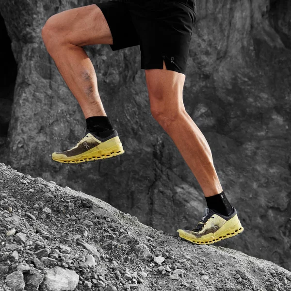 on Running Men's Cloudultra Limelight - Eclipse, 7.5, M