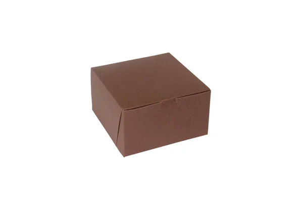 Lock Corner One Piece Chocolate Bakery Box 7 x 7 x 4 inch