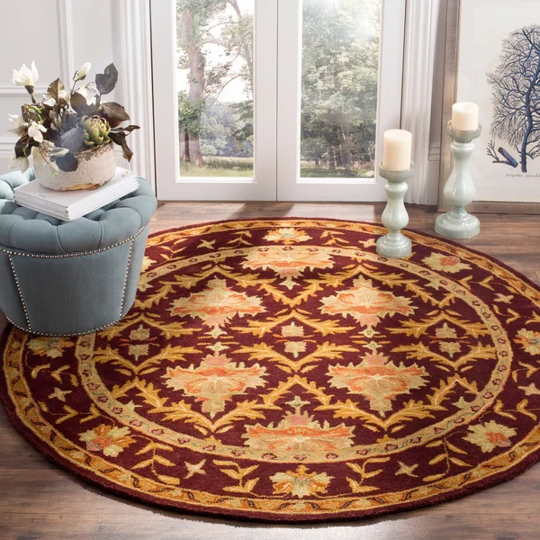 Safavieh Antiquities AT54A 3&0x22 x 5&0x22 Wine - Gold Area Rug