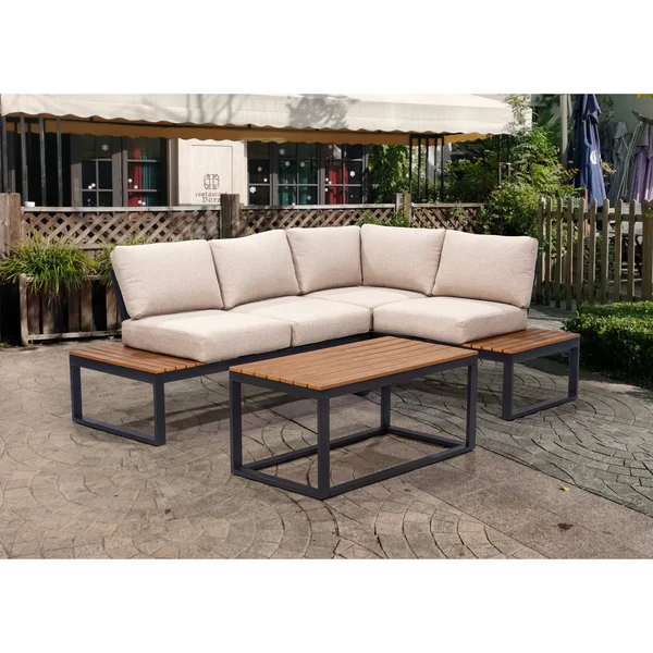 Cordova Outdoor Patio Sectional Set - Blue