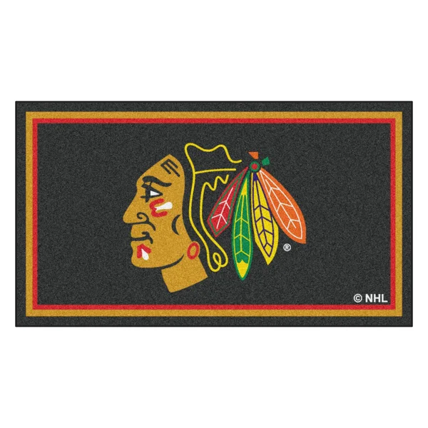 NHL - Chicago Blackhawks 3x5 Rug 36x22x 60x22