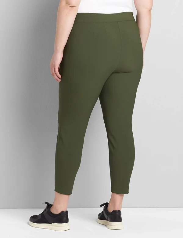 Plus Size Women's On-The-Go Slim Ankle Pant, Size: 26, Forest Night, Lane Bryant
