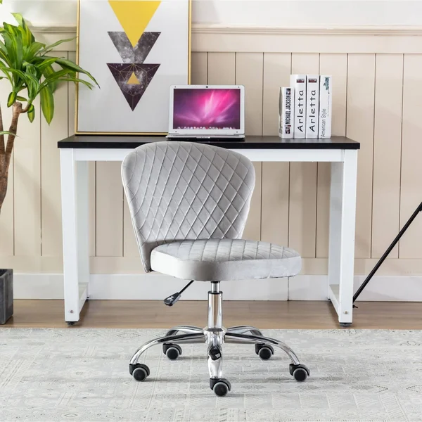 Computer Chair Task Chair Home Executive Desk Chair Comfortable Swivel Chair and Mid - N/A - Grey
