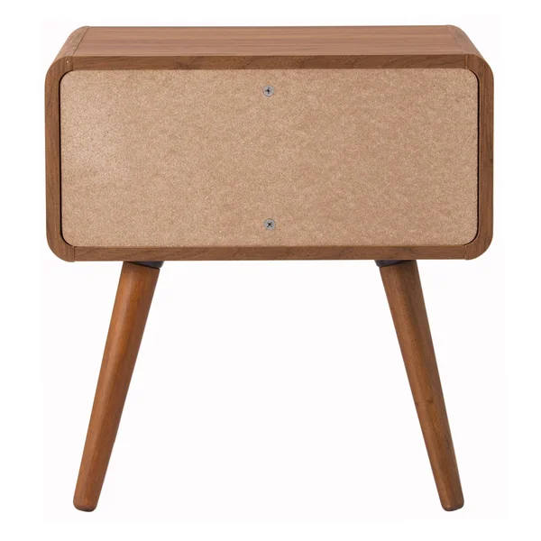 New Pacific Direct Wilson Slat Side Table - Walnut