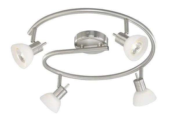 Vaxcel 4L Spiral Rod Spot Light Satin Nickel - SP53518SN
