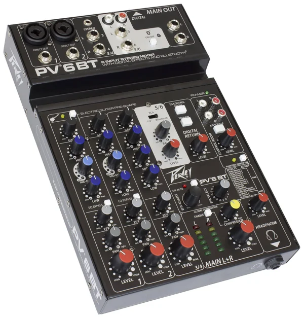 Peavey PV 6 BT Mixer with Bluetooth