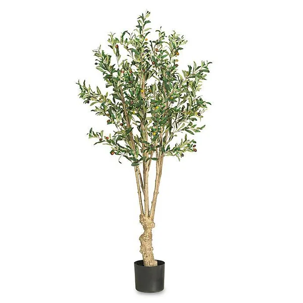 Nearly Natural 5-Foot Olive Silk Tree, Green