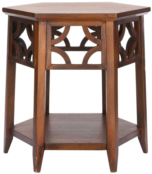 Safavieh Connor Hexagon End Table-Brown