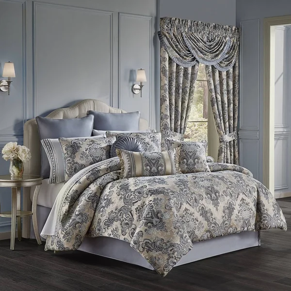 J Queen New York Glendale Boudoir Decorative Throw Pillow - Indigo