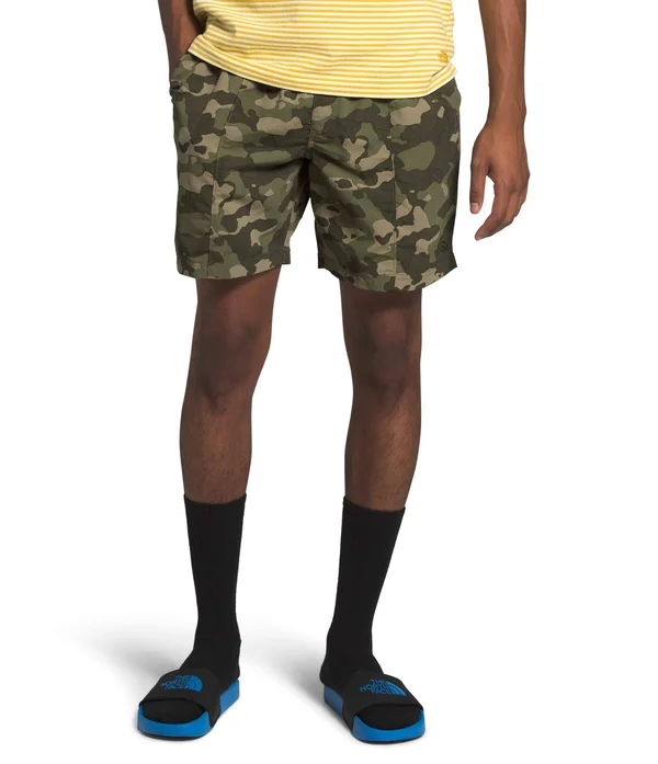 The North Face Class V Pull-On Trunk Short Men's - Burnt Olive Green Ponderosa Print, XL