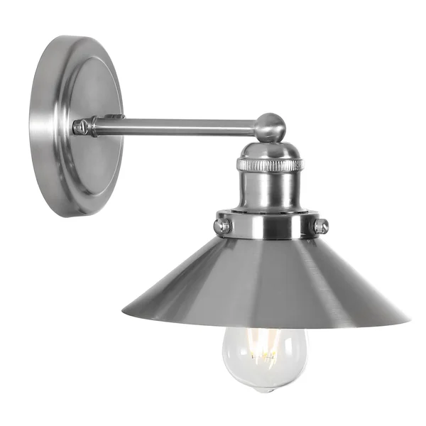 July Metal Shade Sconce, Nickel by Jonathan Y - 1 Bulb