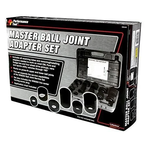 Performance Tool W89305 Master Ball Joint Adapter Set