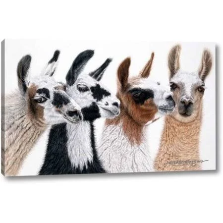 Ebern Designs 'Peruvian Visitors' by Jan Henderson Giclee Art Print on Wrapped Canvas - Size: 10 inch H x 16 inch W x 1.5 inch D