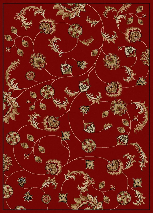 Radici Como 1835 7&9x22 x 11&0x22 Red Area Rug