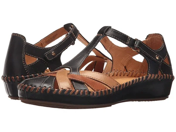 Pikolinos Puerto Vallarta 655-0732C5 Navy Blue Womens Leather Sandals