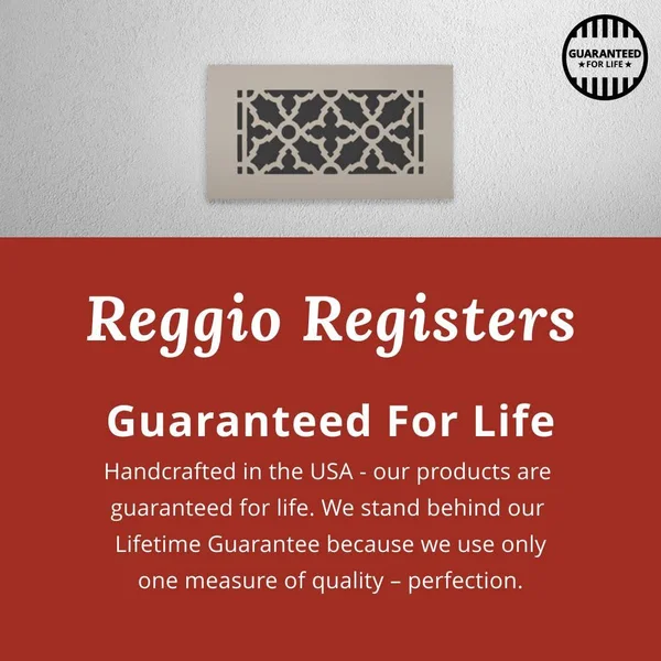 Reggio Register Square 6-in x 6-in Steel Floor Register in Silver, G808-SSH