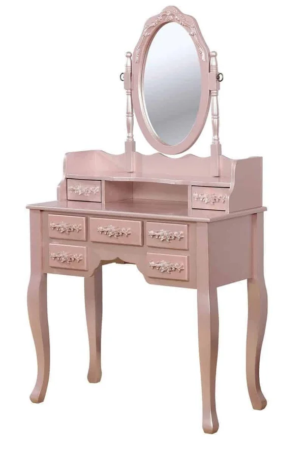 Furniture of America Cassidy Vanity Set with Stool