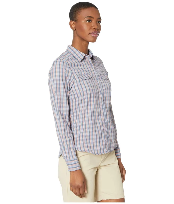Columbia Women S Silver Ridge Lite Plaid Long Sleeve Shirt 1710561 - XL - New Moon Gingham Plaid