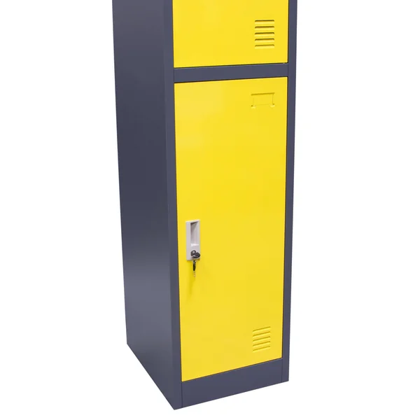 Diamond Sofa 2-Door Metal Storage Locker Cabinet with Key Lock Entry