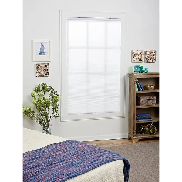 St. Charles Light Filtering 28x22 x 64x22 Cordless Cellular Shade in White