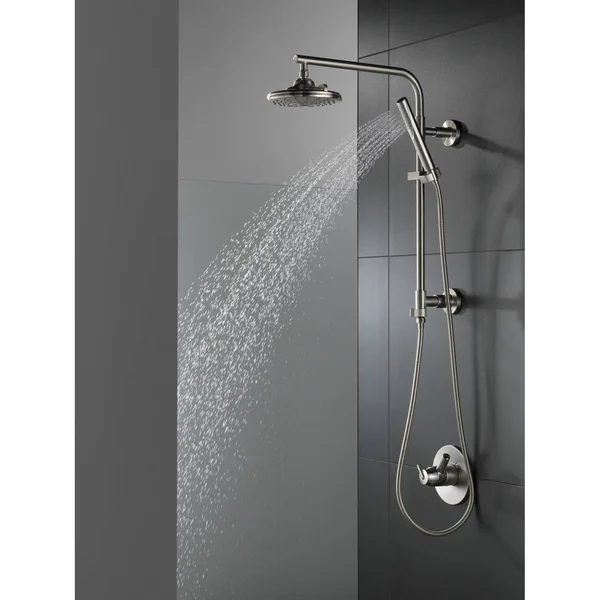 Delta Universal Showering H2Okinetic 3-Setting Raincan Shower Head 52688-SS Stainless