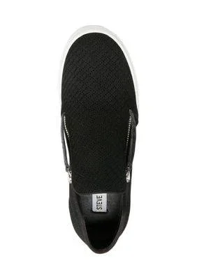 Steve Madden Black Camden Knit Wedge Sneakers