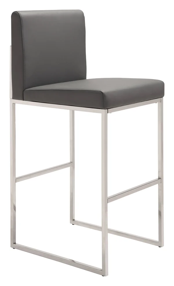 Zuo Modern Genoa Barstool Gray