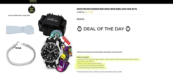 Invicta Pro Diver Automatic Black Dial Men's Watch 33341