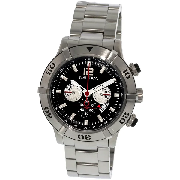 Nautica Men's NCS 46 A36508G Silver Stainless-Steel Quartz Watch