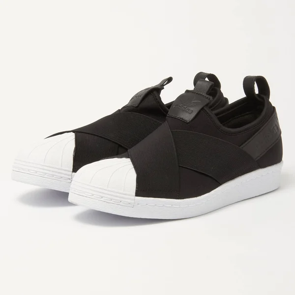 Adidas Originals Black Superstar Slip on Sneakers