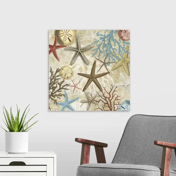 Coral Menagerie II - Large Solid-Faced Canvas Wall Art Print, Great Big Canvas