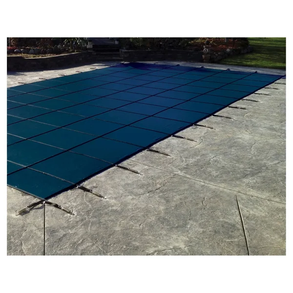 Water Warden 20& x 40& Pool Safety Cover with Center Step (Blue)