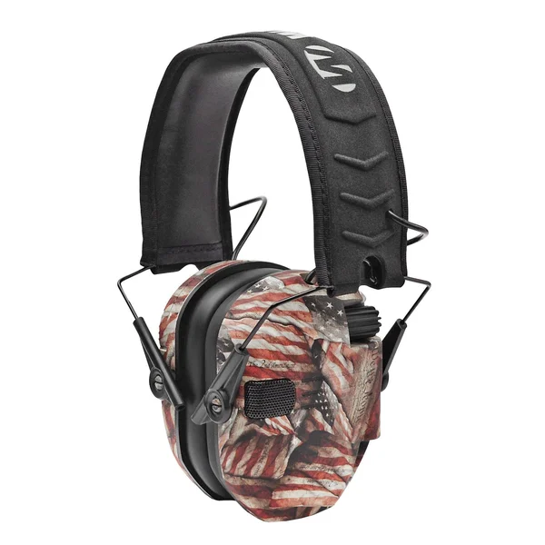 Razor Slim, Women's Shooting Earmuffs, Gun Goddess USA Flag