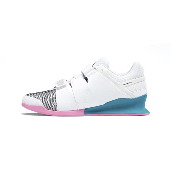 Reebok Legacylifter, White/Seaport Teal/Polished Pink, 8