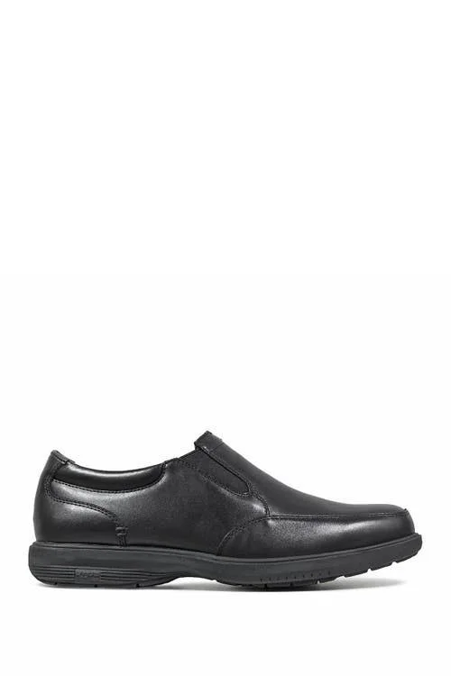 Men's Nunn Bush Myles St. Moc Toe Slip On - Size: 11, Black