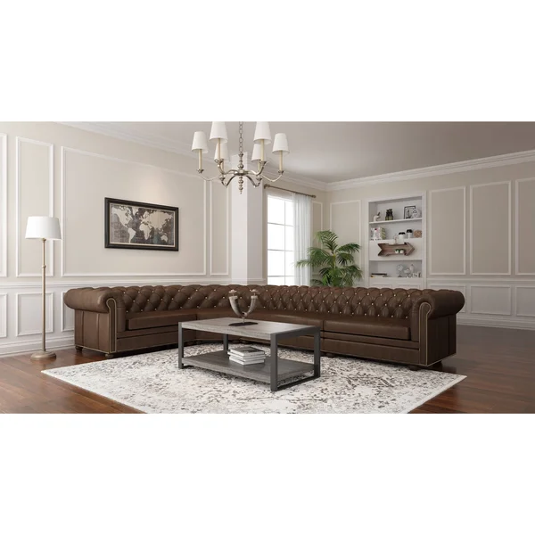 Carbon Loft Hamilton 48-inch Charcoal Urban Blend Coffee Table