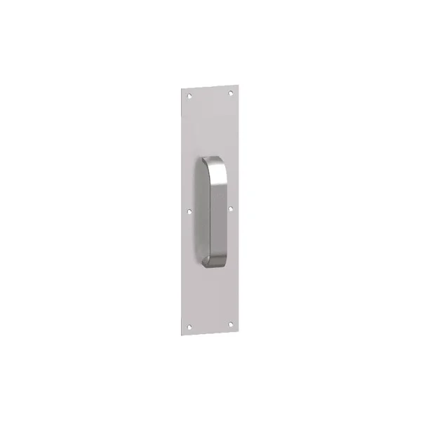 Hager 101E-8x16 8x22 x 16x22 Rounded Bevel Square Corner 0.125x22 Gauge Pull Plate Wit Satin Anodized