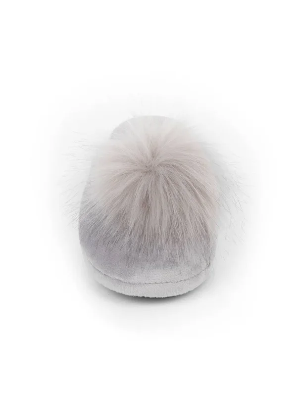 Patricia Green Daisy Pouf Slipper Charcoal, 7/S