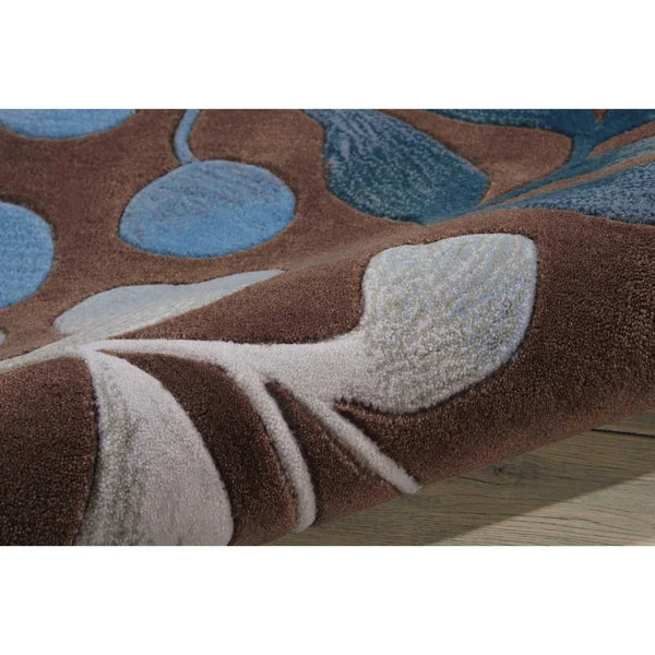 Nourison Contour CON02 Area Rug - Mocha, 5& x 7&6x22