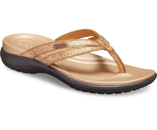 Crocs Capri Strappy Flip 8 Women's Bronze