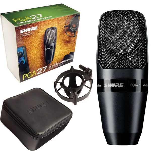 Shure PGA27 LC Large Diaphragm Side Address Cardioid Condenser Microphone