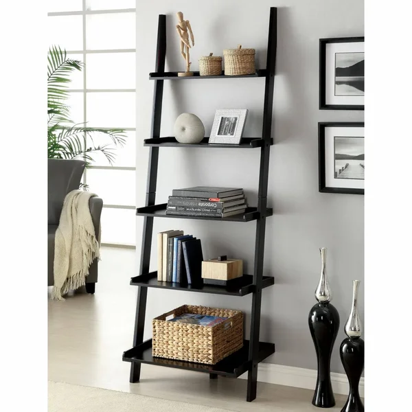 HN Home Gadsden Transitional 5-Tier Ladder Shelf