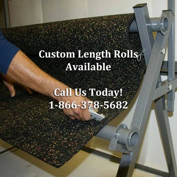 Rubber-Cal Elephant Bark Rubber Flooring Mat - Candy Corn 96 x 48 x 0.38 in.