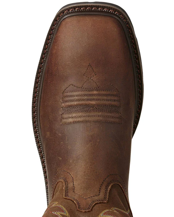 Ariat 10021108 Men's Groundbreaker Wide Square Steel Toe Brown 9.5 - D