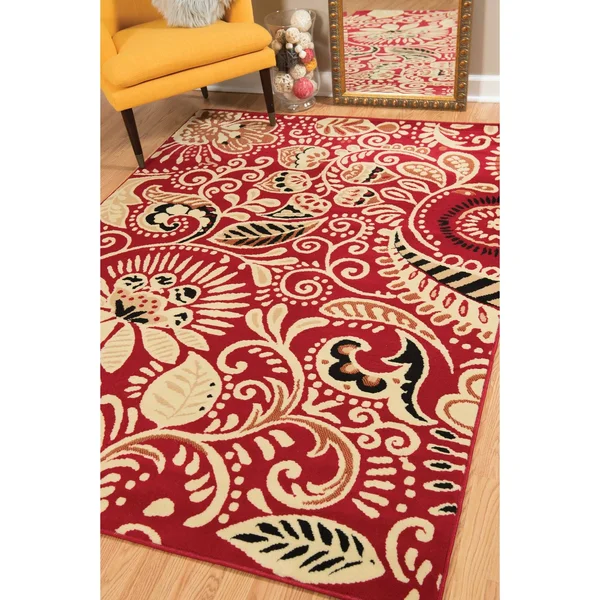 Westfield Home Montclaire Ginger Red Area Rug - 5&3x22 x 7&2x22
