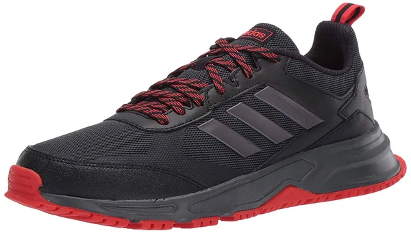 Men's Adidas Rockadia 3.0 Trail Running Shoe - Black/Red - Size 10.5